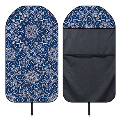 Blue And White Bohemian Mandala Print Waterproof Car Seat Cover
