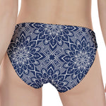 Blue And White Bohemian Mandala Print Women's Panties