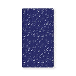 Blue And White Bubble Pattern Print Baby Crib Sheet