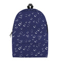 Blue And White Bubble Pattern Print School Backpack