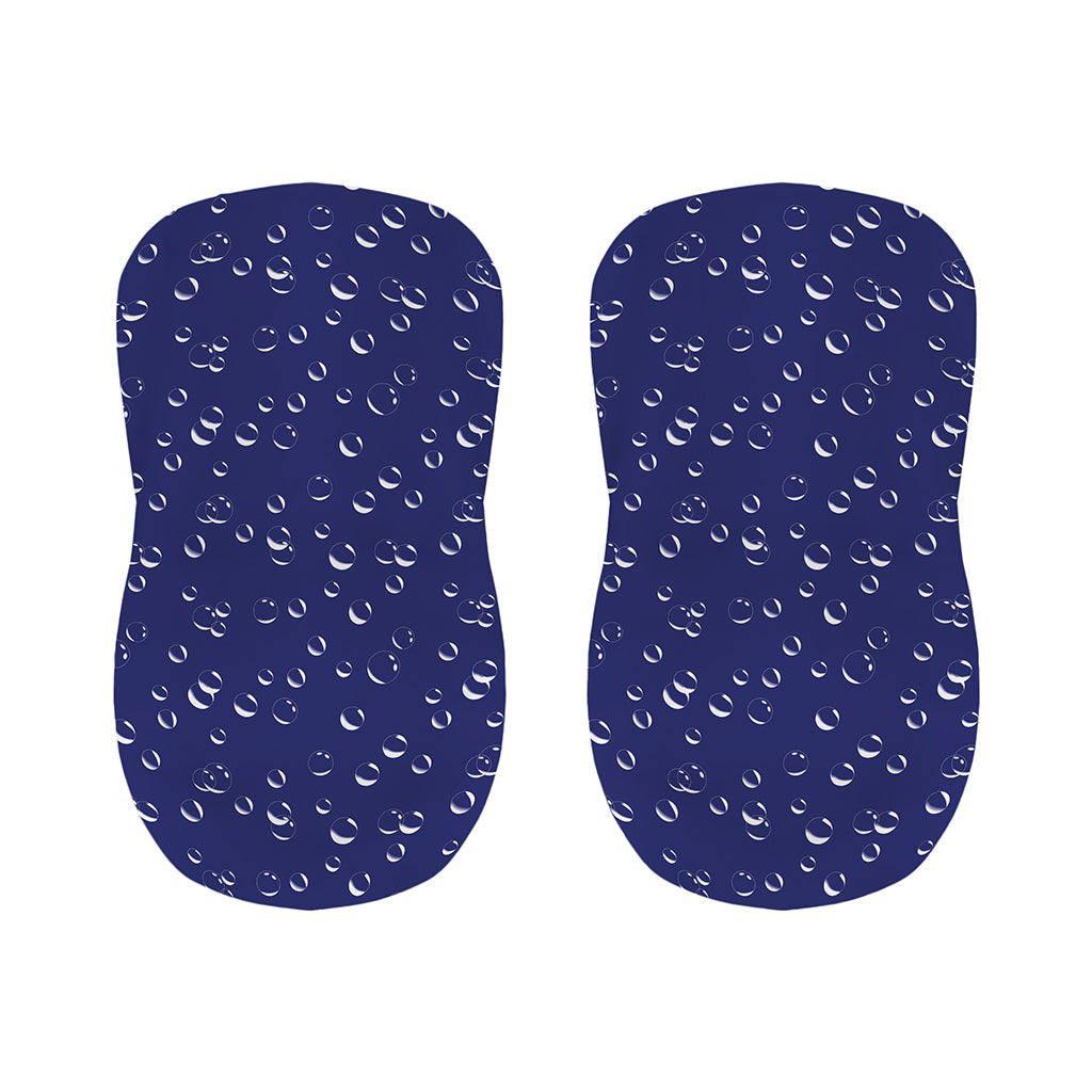 Blue And White Bubble Pattern Print Bar Stool Covers