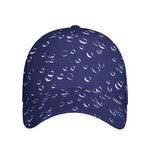 Blue And White Bubble Pattern Print Baseball Cap