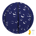 Blue And White Bubble Pattern Print Basketball