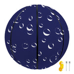 Blue And White Bubble Pattern Print Basketball
