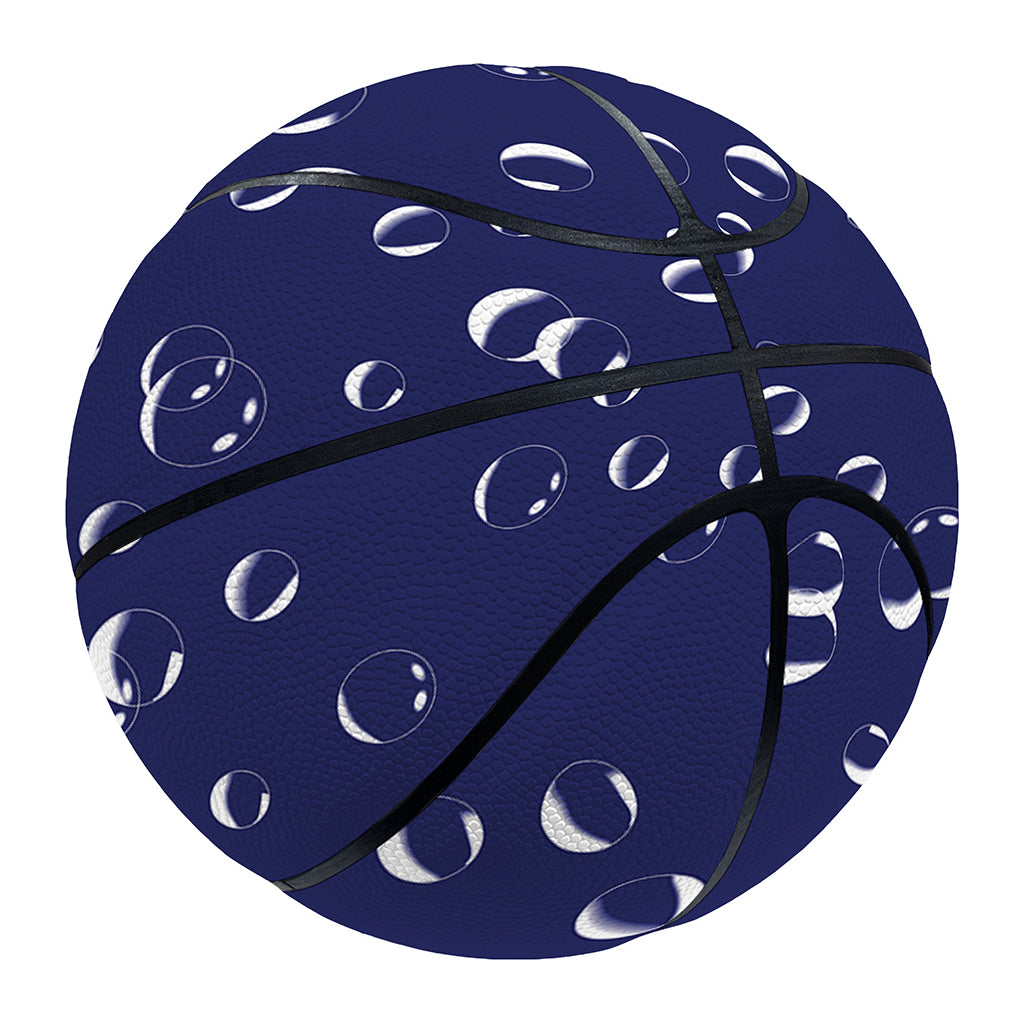 Blue And White Bubble Pattern Print Basketball
