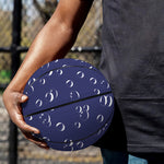 Blue And White Bubble Pattern Print Basketball