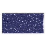 Blue And White Bubble Pattern Print Beach Towel