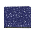 Blue And White Bubble Pattern Print Bifold Wallet