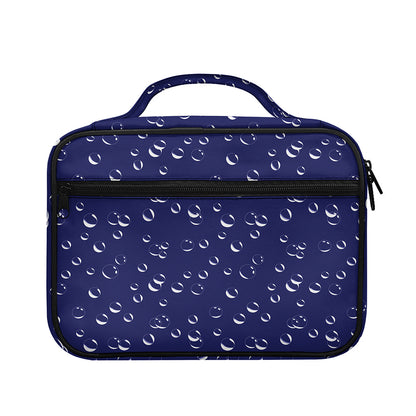 Blue And White Bubble Pattern Print Briefcase Bible Bag