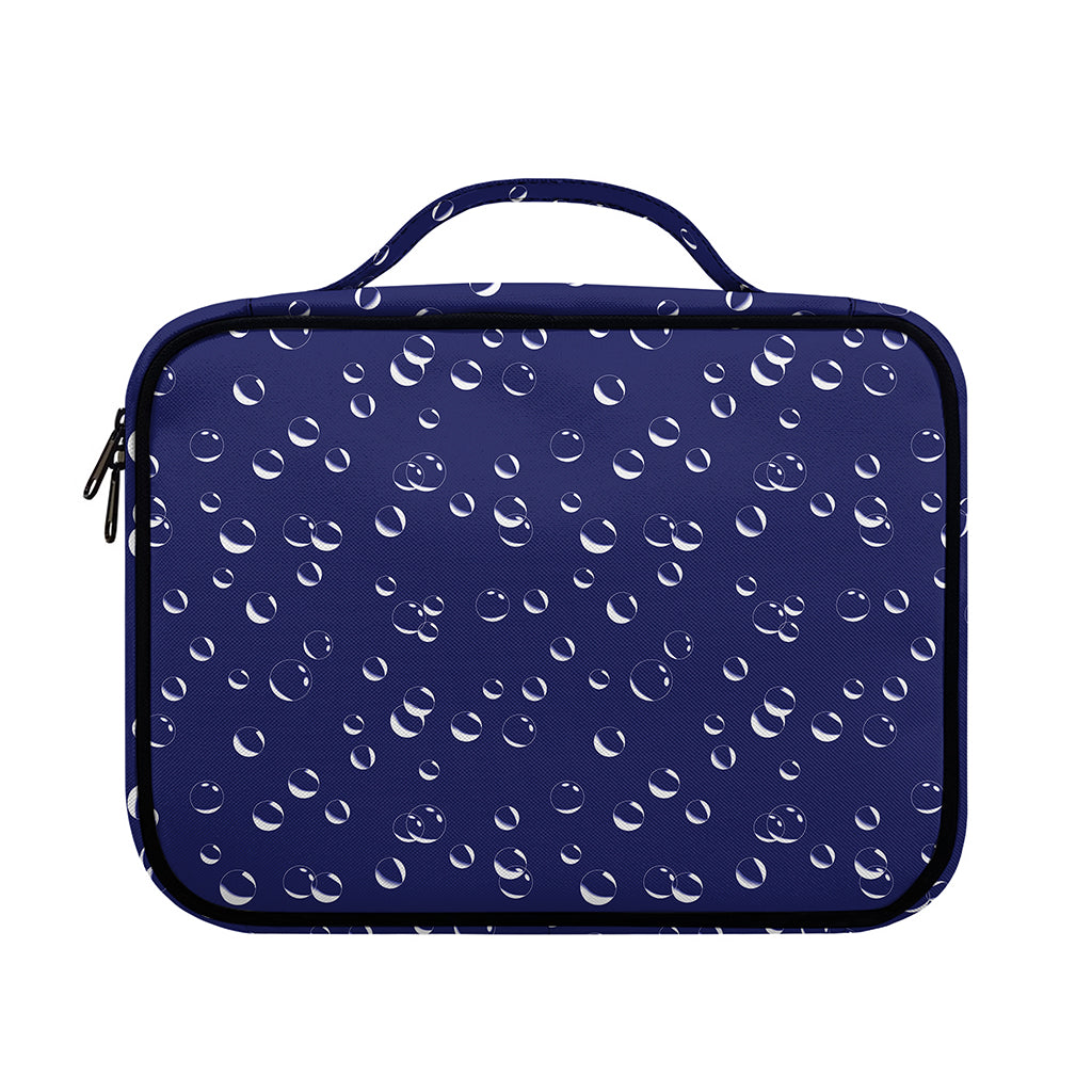 Blue And White Bubble Pattern Print Briefcase Bible Bag