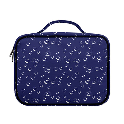 Blue And White Bubble Pattern Print Briefcase Bible Bag