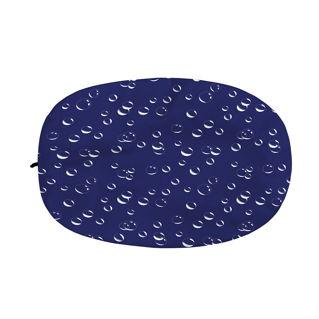 Blue And White Bubble Pattern Print Car Side Mirror Covers