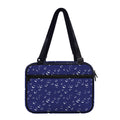 Blue And White Bubble Pattern Print Double Strap Bible Bag