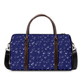 Blue And White Bubble Pattern Print Duffel Bag