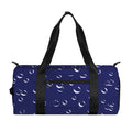 Blue And White Bubble Pattern Print Gym Bag