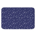 Blue And White Bubble Pattern Print Indoor Door Mat