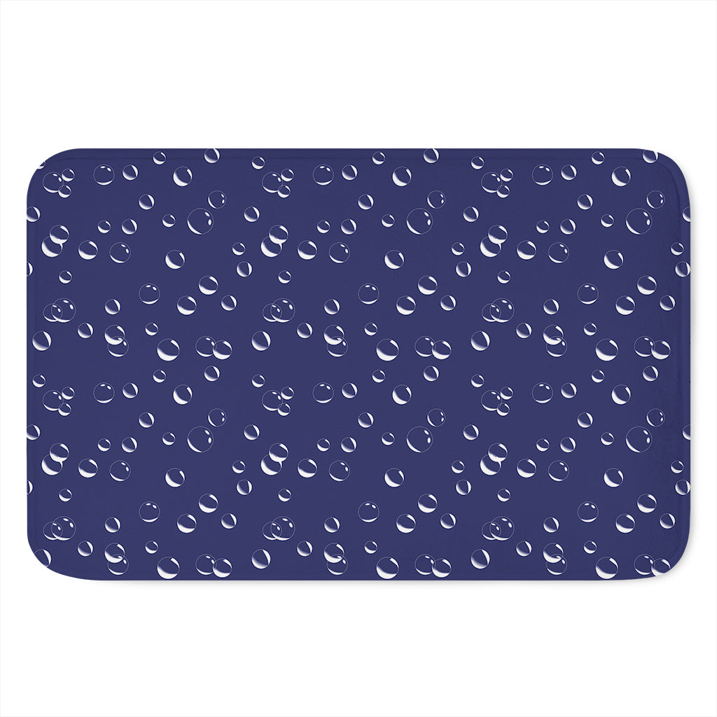 Blue And White Bubble Pattern Print Indoor Door Mat