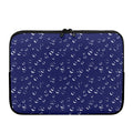 Blue And White Bubble Pattern Print Laptop Sleeve