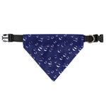 Blue And White Bubble Pattern Print Over The Collar Dog Bandana