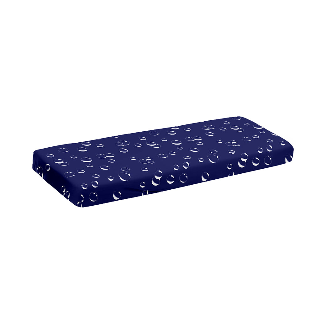 Blue And White Bubble Pattern Print Piano Keyboard Cover