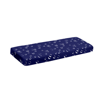 Blue And White Bubble Pattern Print Piano Keyboard Cover