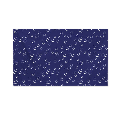 Blue And White Bubble Pattern Print Polyester Flag
