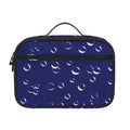 Blue And White Bubble Pattern Print Portable Lunch Bag