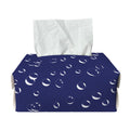 Blue And White Bubble Pattern Print Rectangle Tissue Box Cover
