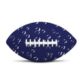 Blue And White Bubble Pattern Print Rugby Ball