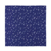 Blue And White Bubble Pattern Print Silk Bandana