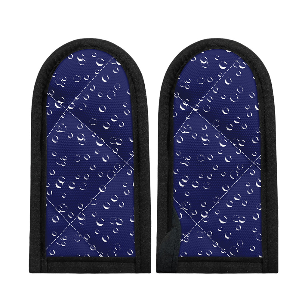 Blue And White Bubble Pattern Print Skillet Handle Cover
