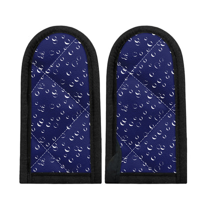 Blue And White Bubble Pattern Print Skillet Handle Cover