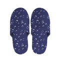 Blue And White Bubble Pattern Print Slippers