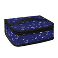 Blue And White Bubble Pattern Print Small Lunch Bag