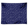 Blue And White Bubble Pattern Print Tapestry