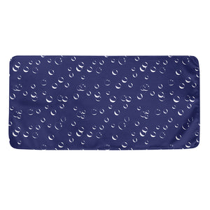 Blue And White Bubble Pattern Print Towel