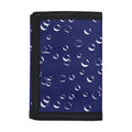 Blue And White Bubble Pattern Print Trifold Wallet