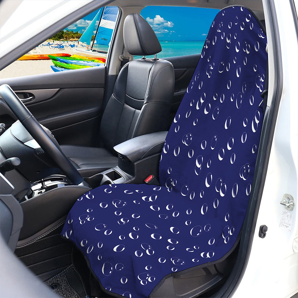 Blue And White Bubble Pattern Print Waterproof Car Seat Cover