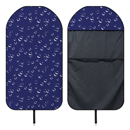 Blue And White Bubble Pattern Print Waterproof Car Seat Cover