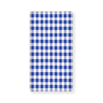 Blue And White Buffalo Check Print Baby Crib Sheet