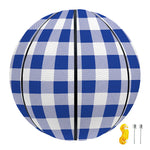 Blue And White Buffalo Check Print Basketball