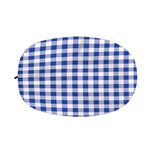 Blue And White Buffalo Check Print Car Side Mirror Covers