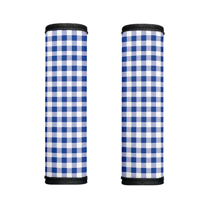Blue And White Buffalo Check Print Handle Covers