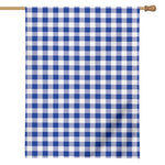 Blue And White Buffalo Check Print House Flag