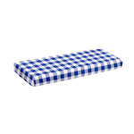 Blue And White Buffalo Check Print Piano Keyboard Cover