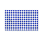 Blue And White Buffalo Check Print Polyester Flag