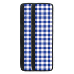 Blue And White Buffalo Check Print Refrigerator Handle Covers