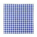 Blue And White Buffalo Check Print Silk Bandana
