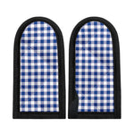 Blue And White Buffalo Check Print Skillet Handle Cover