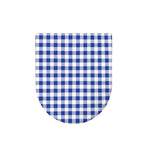 Blue And White Buffalo Check Print Toilet Lid Cover